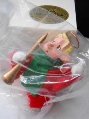 Simpich Character Dolls~ Hanging Angel "Gabriel" -holding trumpet-original style - Image 1 of 4