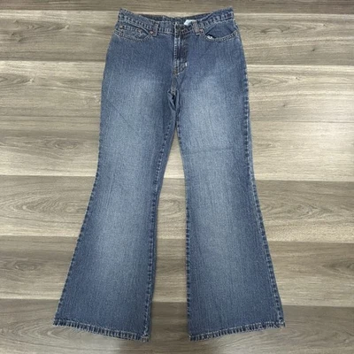 Vintage Jordache Jeans Womens 11/12 Flare Denim Y2K Bootcut Faded 30x31 RARE - Image 1 of 4