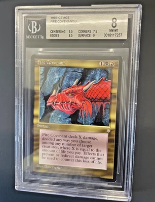 MTG Magic The Gathering Fire Covenant Ice Age BGS 8 Near Mint/Mint - Image 1 of 2