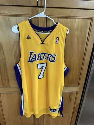 Los Angeles Lakers Adidas Sewn Jersey Mens 2XL + 2  56” Lamar Odom #7 - Image 1 of 4