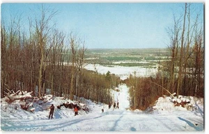 Main Tow Line, Mount Telmark Ski Area, Cable, WI Skiing 1960s Vintage Postcard - Picture 1 of 2