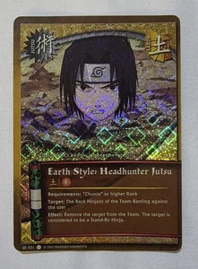 Naruto CCG 2006 Earth Style: Headhunter Jutsu #021 Diamond Foil Unlimited NM - Picture 1 of 2