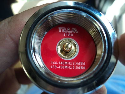 5/8 WAVE DUAL BAND 2 METER 144 / 440 Mhz ANTENNA TRAM 1180 NMO - Image 1 of 4