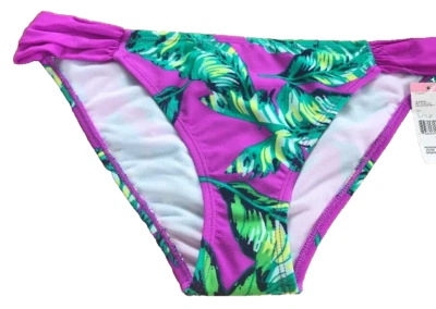 Bikini Bongo Mujer Pestaña Lateral Parte Inferior Estampado Palma Talla M Púrpura Envío N 24h Foto 1 de 4