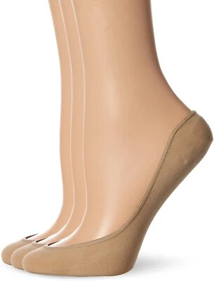 Hue Women's 248482 Ergonomic Hidden Cotton Liner 3-Pair Pack Socks Size One Size - Image 1 of 2