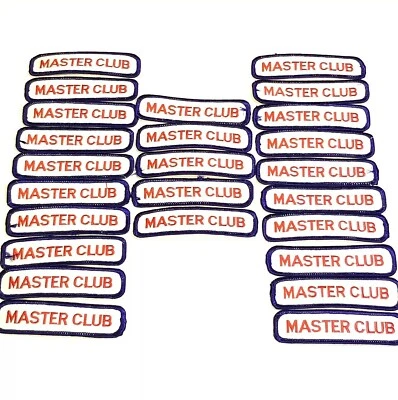 Masters Club Patch Martial Arts Karate Embroidered 4" x 1" Lot of 25 - Image 1 of 4