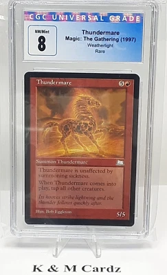 MTG - Weatherlight - Thundermare - Graded - CGC 8.0 - Image 1 of 4