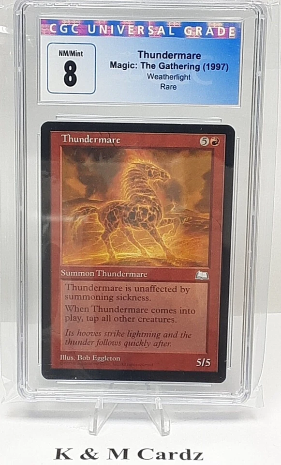 MTG - Weatherlight - Thundermare - Graded - CGC 8.0 - Image 1 of 4