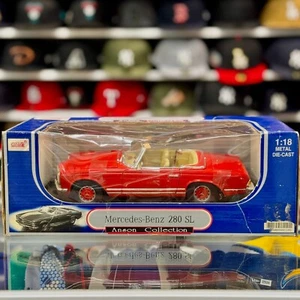 1/18 Mercedes Benz 280SL Red Anson Classics Diecast Model Car | New - Picture 1 of 4