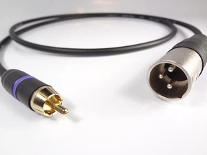 Clairmont Cable AES EBU 110 Ohm SPDIF 75 Ohm RCA XLR Digital Audio Adapter Cable - Picture 1 of 5