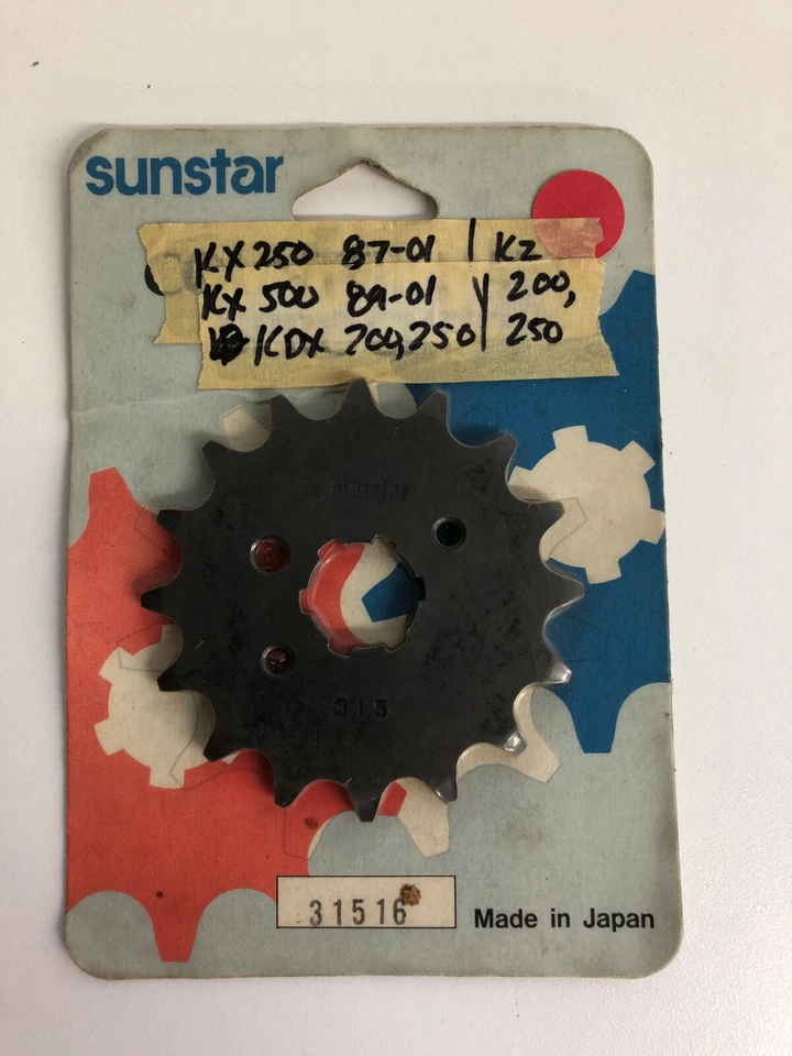 Sunstar Sprocket Front 16T 520 Steel P/N 31516 fits Yamaha/Kawasaki/Suzuki - Image 1 of 4