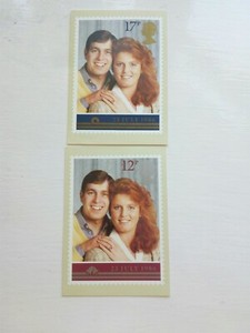2 1ST DAY COVER CARDS 1986 PHQ95 ROYAL WEDDING;PRINCE ANDREW AND SARAH FERGUSON