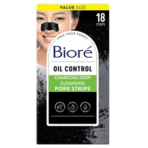 Biore Charcoal Deep Cleansing Pore Strips, Nose Strips for Blackhead Removal on - Picture 1 of 12