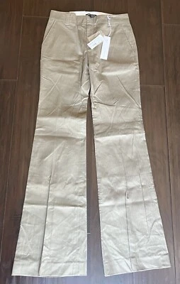 New Women’s Club Monaco Tan Malin Pants Low Rise Modern Fit Bootcut Leg Size 2 - Image 1 of 4