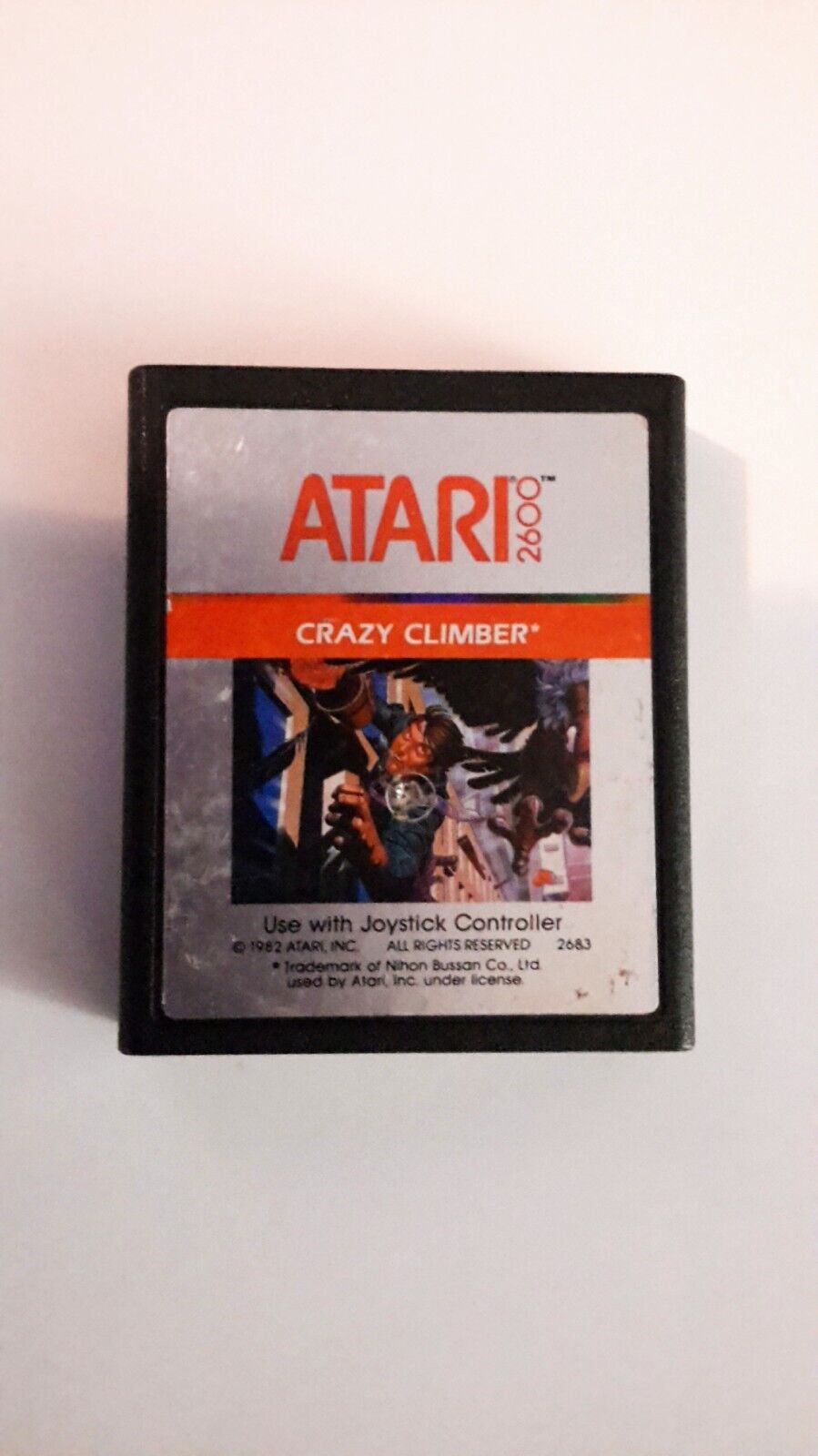 CRAZY CLIMBER   Cartridge+plastic case  1984 Atari    NTSC 2600  Tested
