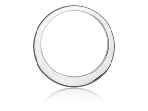 Sterling Silver Offset Washer 32mm from Cookson Gold - Picture 1 of 2