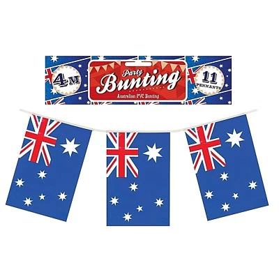 12 Ft Australia Bunting Flags Aussie Party Decorations World Cup 2022 4 Meters - Image 1 of 2