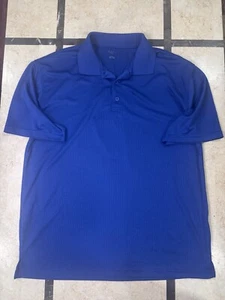 Blue Golf Collarded Shirt Men’s Size Large Light Weight Polyester - Picture 1 of 6