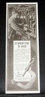 1918 OLD MAGAZINE PRINT AD, STARRETT TOOLS, IT DOESN'T PAY TO GUESS, MICROMETER!