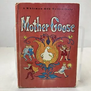 Vintage 1965 Children's Book MOTHER GOOSE Whitman tell-a-tale Illustrated 60s - Imagen 1 de 8