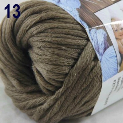 Sale 1 Ballsx50g Super Soft Cotton Chunky Blankets Hand Rugs Knitting Yarn 13 - Image 1 of 4
