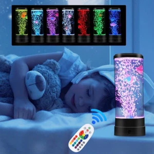 USB Fish Lava Tank Aquarium Lamp Night Mood Light for Birthday Holiday Xmas Gift - Picture 1 of 24