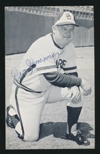 1972-1974 San Diego Padres Team Issue Postcard -DON ZIMMER *Autograph-WIFE*