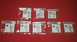 8 NEW YORK YANKEES BASEBALL Fridge Magnets,HAND MADE 2"x2" ,Socking Stuffers 7#9 - Picture 1 of 3