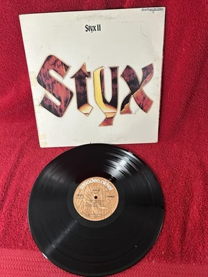 STYX II WOODEN NICKEL LP 1st press unipak die-cut cover Ultrasonic cleaned - Image 1 of 3