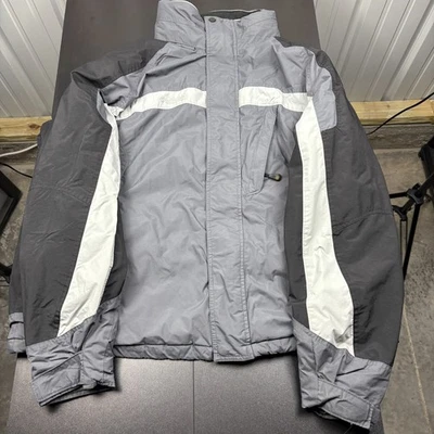Columbia Men’s Ski Jacket XXL Gray Black White Full Zip Waterproof Winter Coat - Image 1 of 4