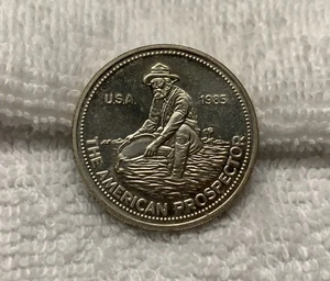 1985 Engelhard Prospector Fractional RARE 1/2 OZ .999 Fine Silver Round - Picture 1 of 2
