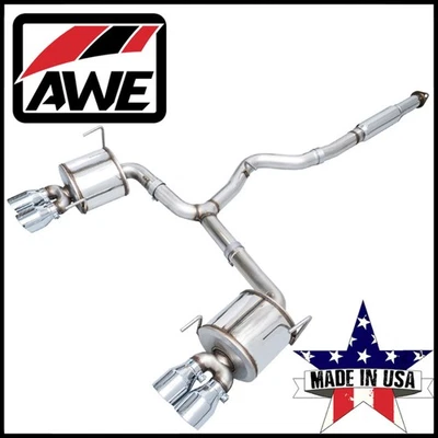AWE Tuning Touring Cat-Back Exhaust System fits 2013-2021 Subaru WRX STI 2.5L H4 - Image 1 of 4