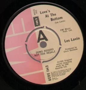 Les Lavin Love's At the Bottom 7" vinyl UK Emi 1980 Demo b/w just like a fool - Image 1 of 1