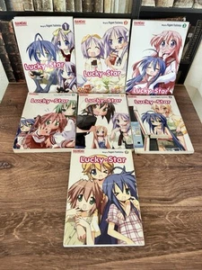 Lucky Star Vol. 1-7 English Manga Set Bandai Kagami Yoshimizu W5bh - Picture 1 of 7