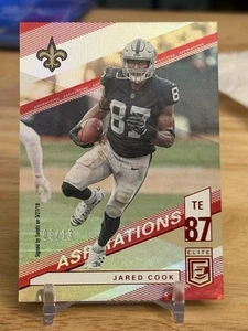 2019 Panini Donruss Elite - Jared Cook #81 Aspirations /13 New Orleans Saints - Picture 1 of 5