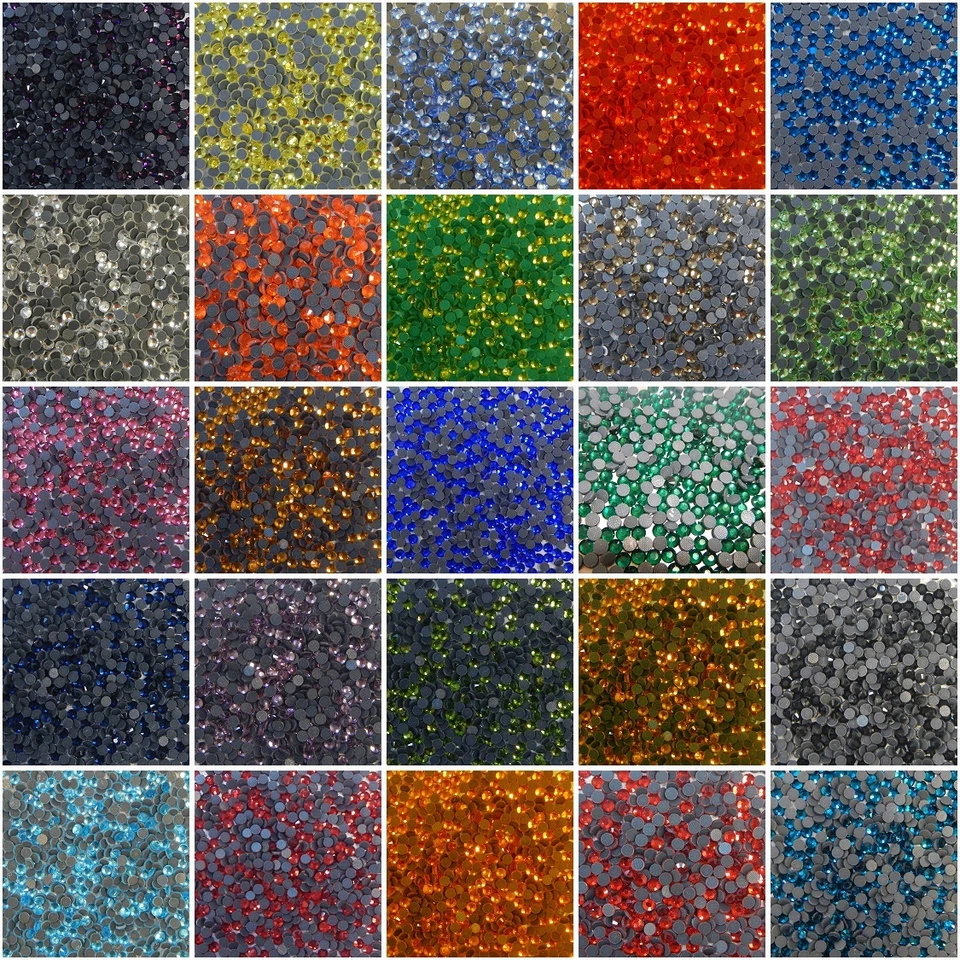 720pcs DMC Iron On Hotfix Crystal Rhinestones Many Colors SS6, SS12, SS16, SS20  - Image 1 of 1