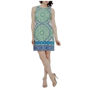 Size 16 London Times Mandala Print Sleeveless Shift Dress Summer Wedding - Picture 1 of 4