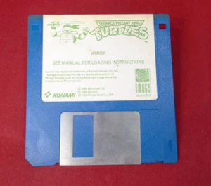 Teenage Mutant Ninja Turtles Game 3.5" on Amiga by Image Works - Untested - Picture 1 of 1
