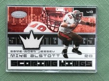 Fleer MIKE ALSTOTT SCORING KING Game Worn Jersey