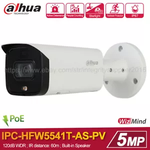 Dahua 5MP Starlight WizMind Lautsprecher Netzwerkkamera IPC-HFW5541T-AS-PV WDR IR60 - Bild 1 von 11