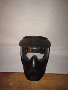 Extreme Rage Paintball Airsoft Black Mask Helmet Clear Visor 2009 KEE Z87+ - Picture 1 of 11
