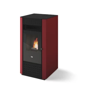 Stufa a pellet Eva Calor Irma 9 kw Rosso - 901689900 - Foto 1 di 1