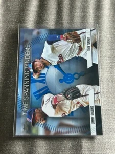 5258 2023 Topps Update Blue Time Spanning Tandems Jimmy Rollins Trea Turner - Bild 1 von 1