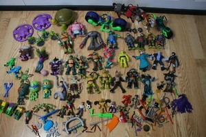 TMNT Ninja Turtles 50+ Huge Lot Figures Modern VIACOM Playmates Shell hog Horses - Picture 1 of 10
