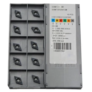 DCMT070204-SM ZM907 DCMT21.51 Indexable CNC Carbide Turning Insert For SDJCR/L - Picture 1 of 5