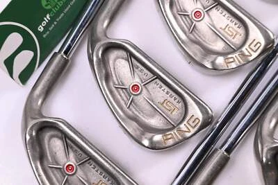 Ping ISI Nickel Irons / 2-9+SW / Red Dot / Stiff Flex Ping Z-Z65 Shafts / NO PW - Image 1 of 4