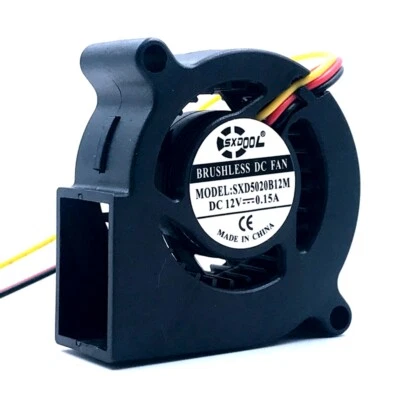 5020 Blower DC 12V 0.15A Centrifugal Fan 50mm 3 Pin Cooling Cooler 5100RPM - Image 1 of 4