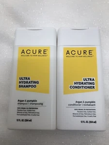 Champú y acondicionador ultra hidratante para calabaza de argán Acure Vegan 12 oz EA. SELLADO - Imagen 1 de 10