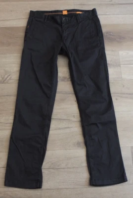 HUGO BOSS Naranja Regular Fit Vaqueros Talla W 33L 32 Top Stretch Antracita - Imagen 1 de 4