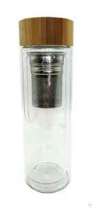 Tragbare doppelwandige Glasflasche mit Tee-Ei 350ml von Tea People - Bild 1 von 5